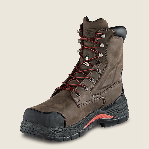 Red Wing Safety Boots King Toe® Adc - 8-Inch Waterproof Csa Metguard Toe - Mørke Grå - Herre 7592-RE